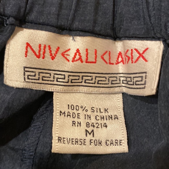 Vintage Niveau Classix 100% silk pants - Picture 4 of 5